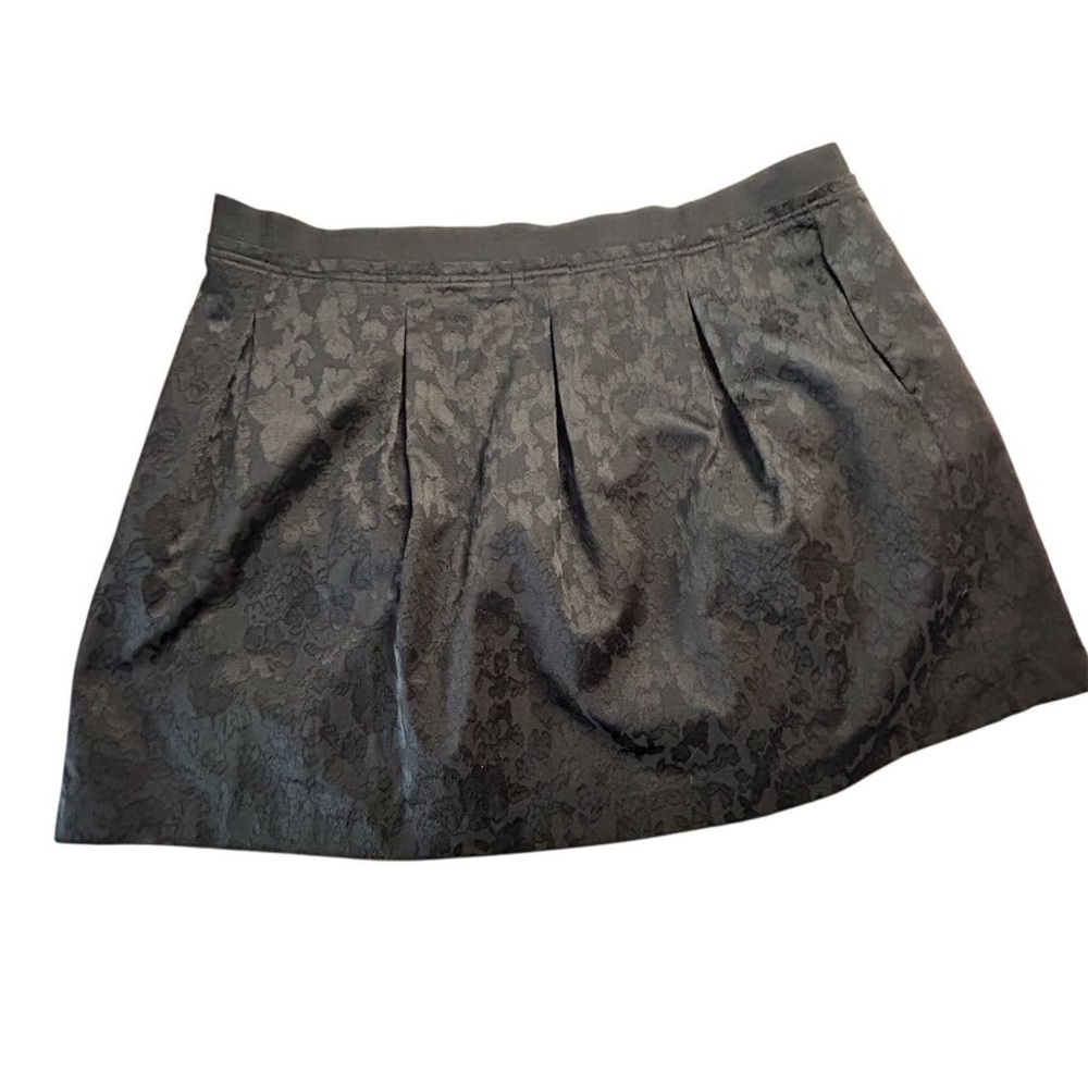 Daisy Fuentes Women's 2XL Black A-Line Knee‎ Length Skirt Side Zip with pockets